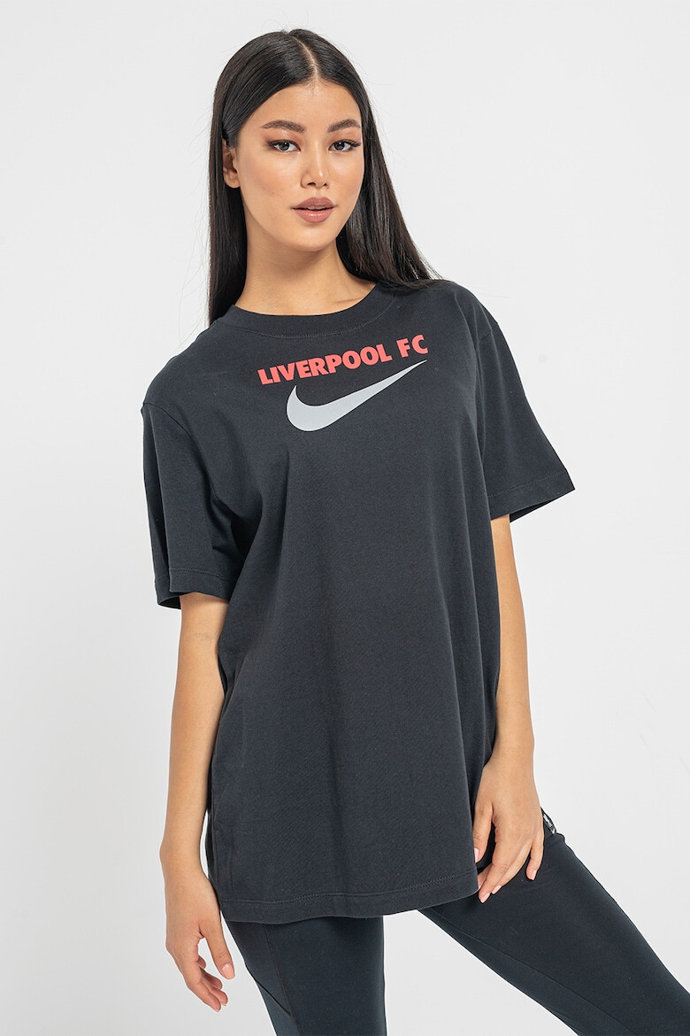 Nike Tricou din bumbac cu imprimeu logo pentru fitness - Pled.ro