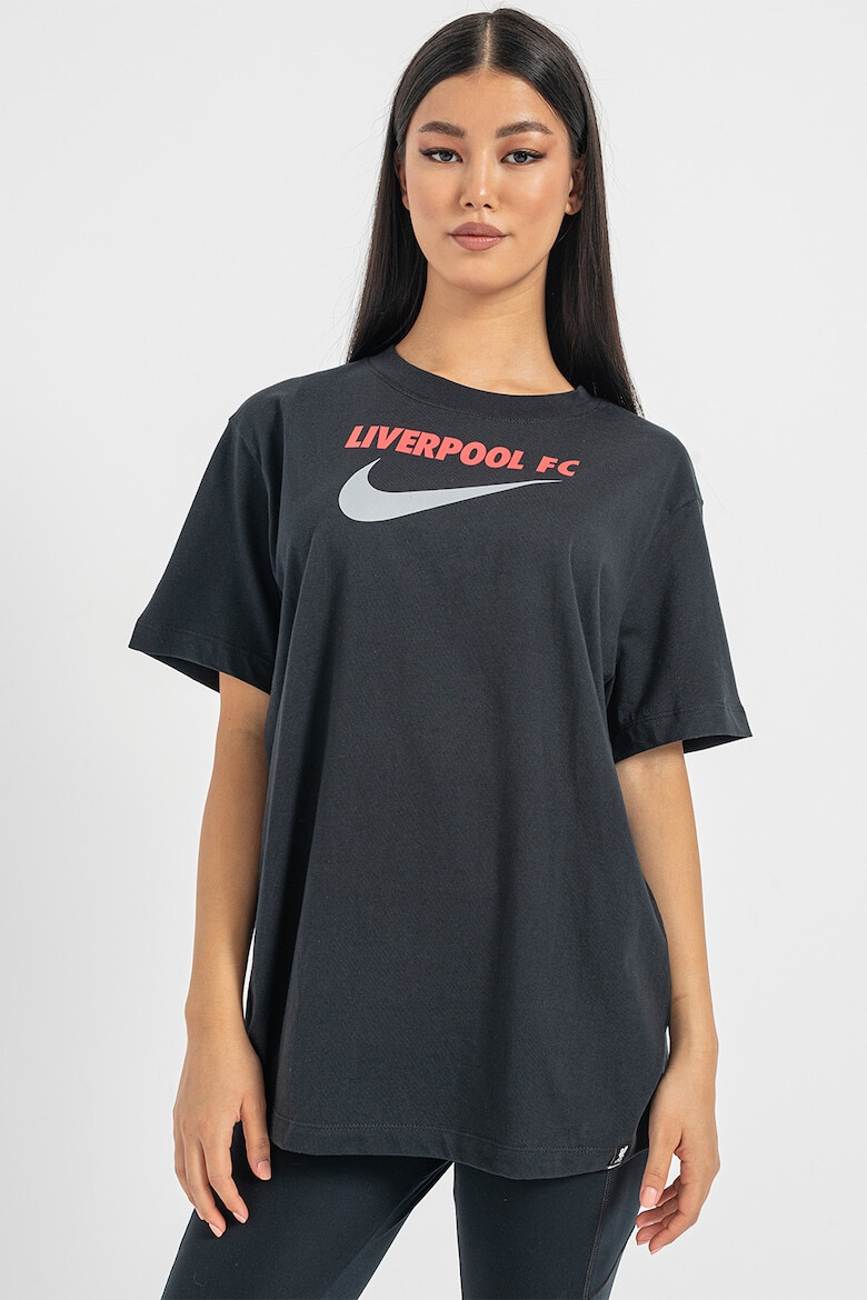 Nike Tricou din bumbac cu imprimeu logo pentru fitness - Pled.ro