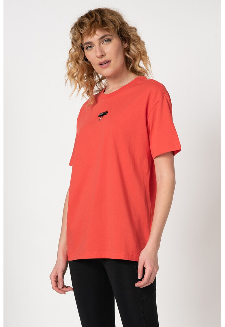 Nike Tricou lejer cu decolteu la baza gatului si aplicatie logo - Pled.ro