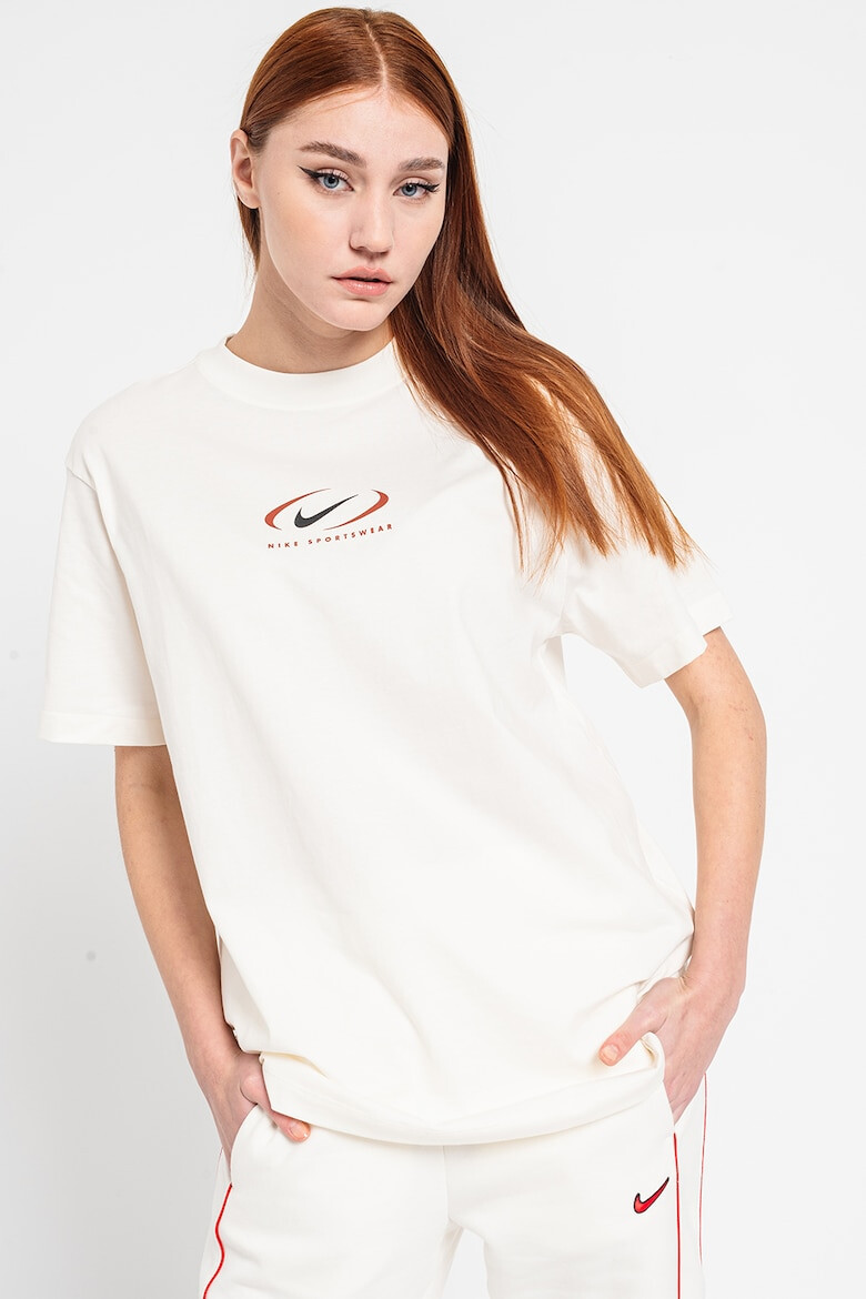 Nike Tricou lejer cu logo - Pled.ro