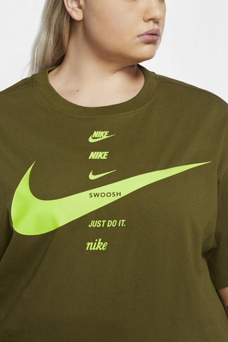 Nike Tricou supradimensionat cu imprimeu logo - Pled.ro