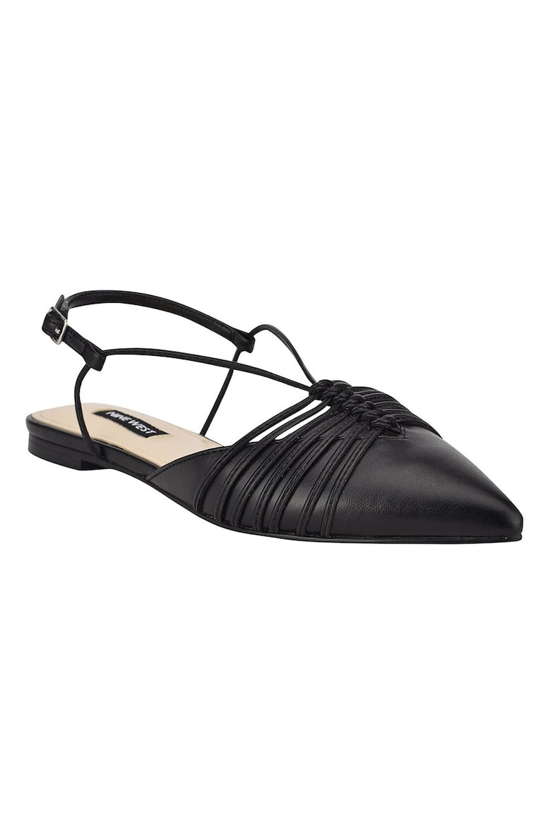 NINE WEST Balerini slingback din piele ecologica cu varf ascutit Aida - Pled.ro