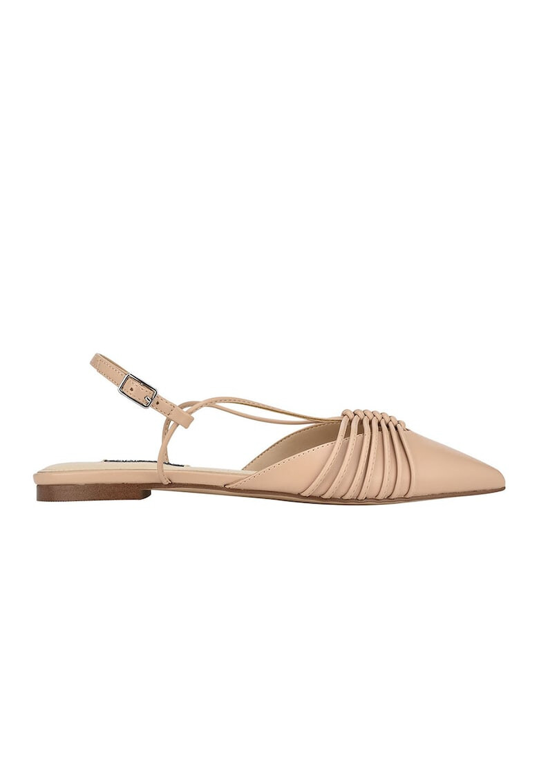 NINE WEST Balerini slingback din piele ecologica cu varf ascutit Aida - Pled.ro