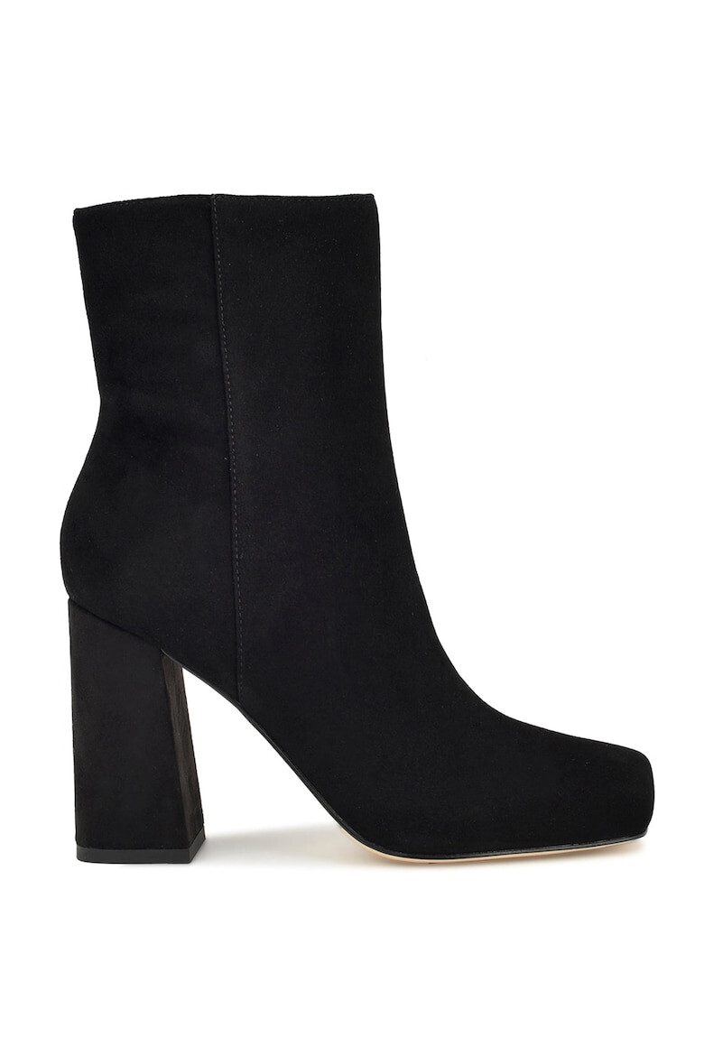 NINE WEST Botine de piele intoarsa cu toc masiv Spice - Pled.ro