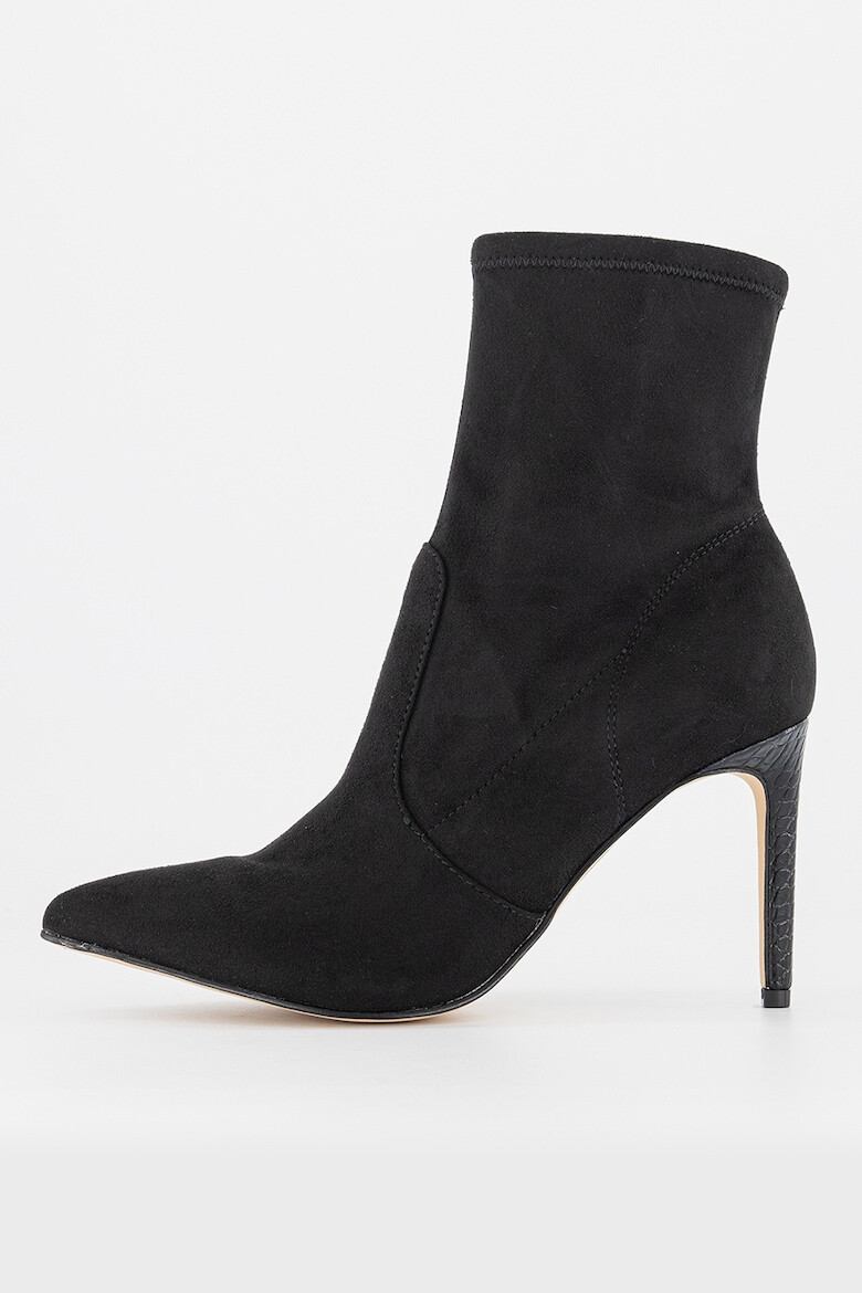 NINE WEST Botine din piele intoarsa sintetica cu varf ascutit Reves - Pled.ro