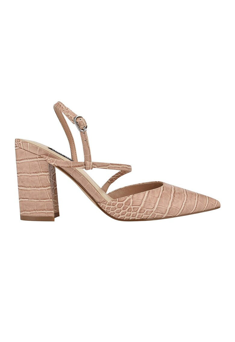 NINE WEST Pantofi cu varf ascutit si aspect de piele de crocodil Cache - Pled.ro