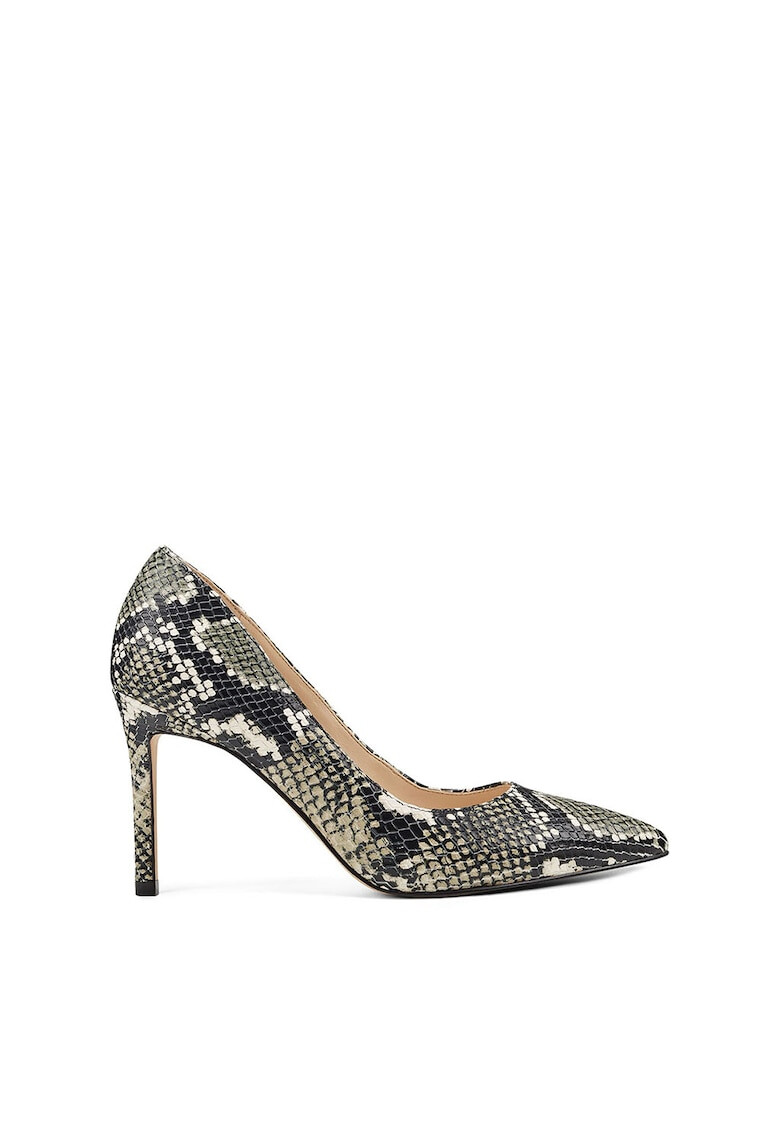 NINE WEST Pantofi din piele ecologica cu toc stiletto cu aspect de piele de sarpe Ezra - Pled.ro