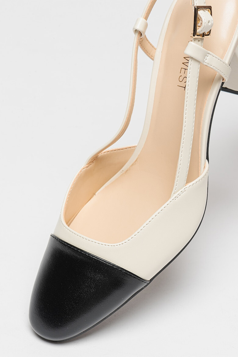 NINE WEST Pantofi slingback de piele ecologica - Pled.ro