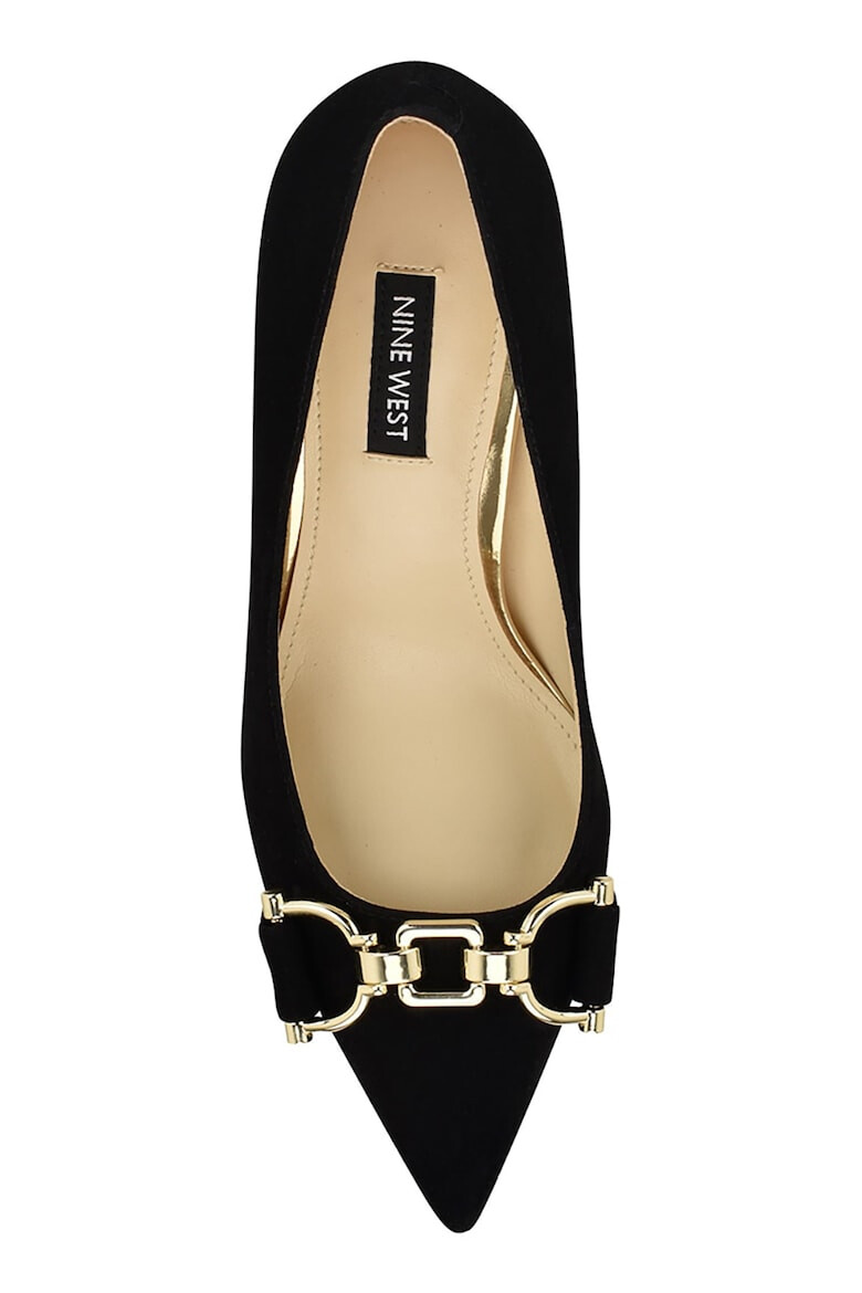 NINE WEST Pantofi stiletto de piele intoarsa cu detaliu de lant Jella - Pled.ro