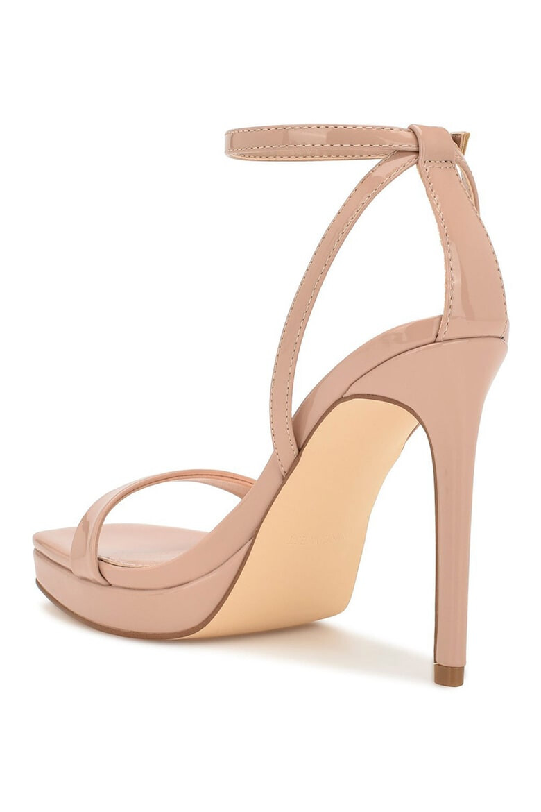 NINE WEST Sandale de piele ecologica cu aspect lacuit Zilo - Pled.ro