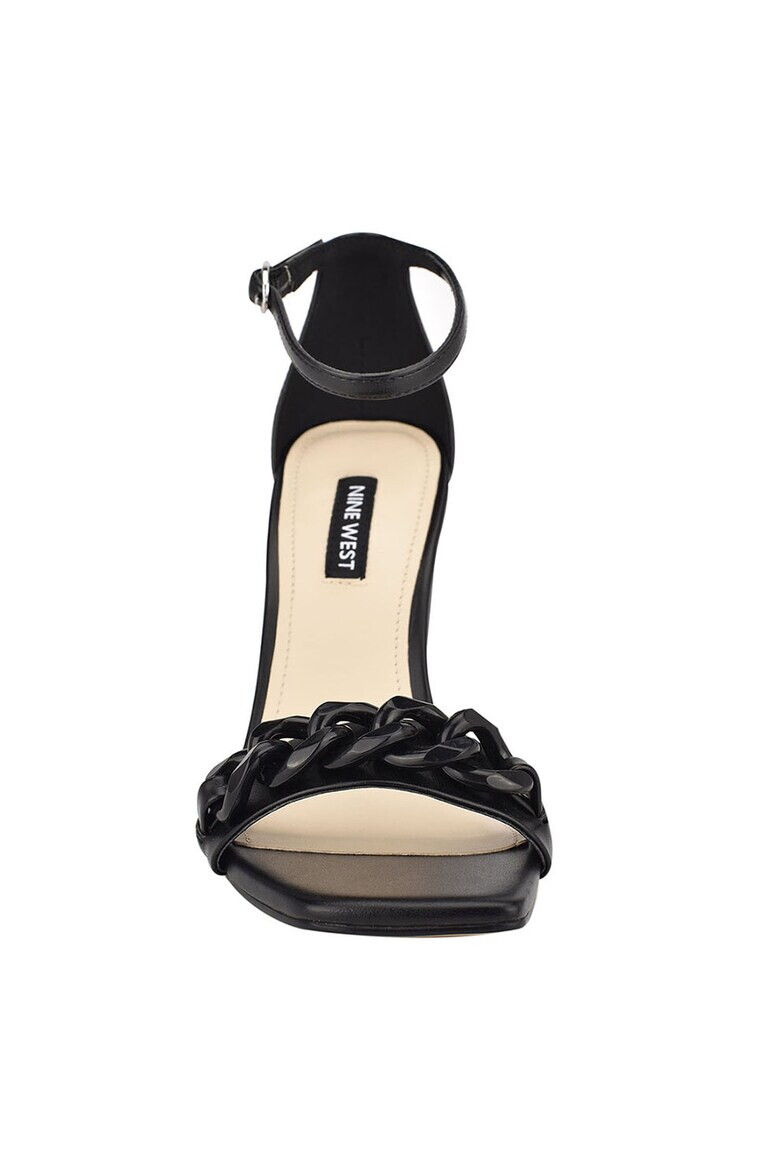 NINE WEST Sandale din piele ecologica cu toc masiv Mindful - Pled.ro