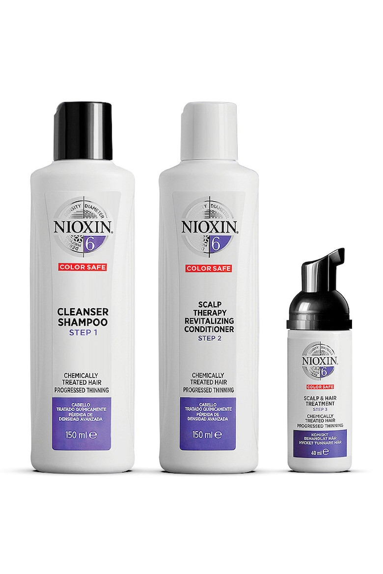 Nioxin Kit impotriva caderii parului System 6: Sampon + Balsam + Tratament - Pled.ro