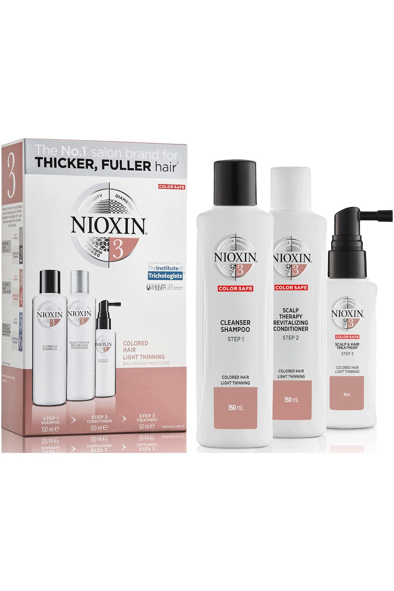 Nioxin Kit impotriva caderii parului vopsit System 3 150 ml+150 ml+50 ml - Pled.ro