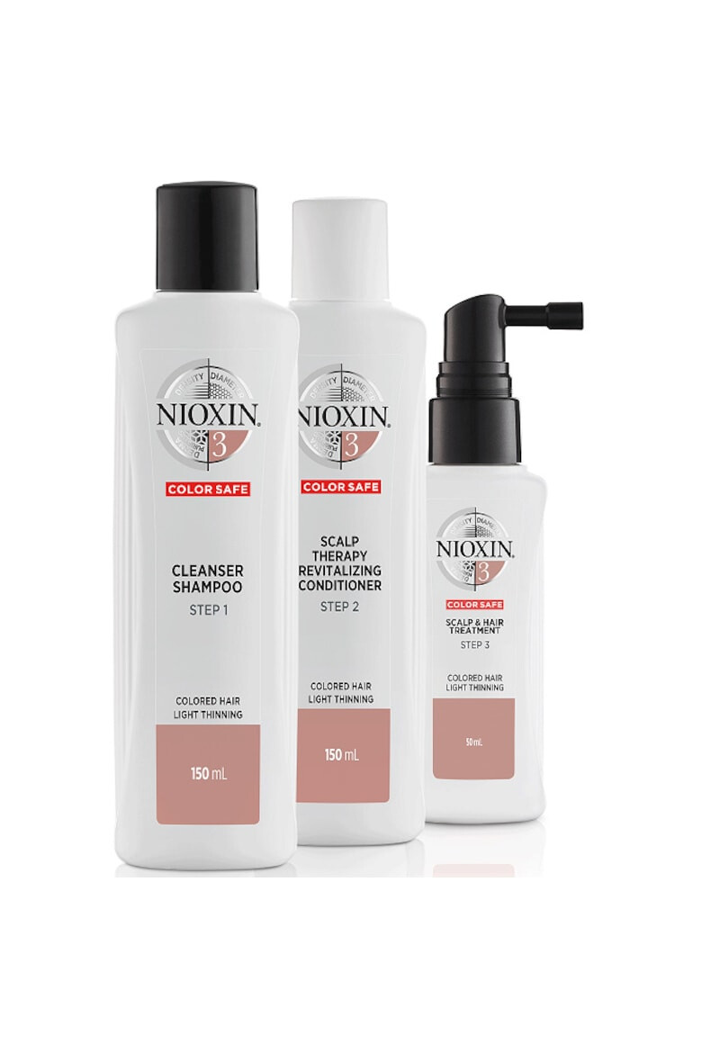 Nioxin Kit impotriva caderii parului vopsit System 3 150 ml+150 ml+50 ml - Pled.ro