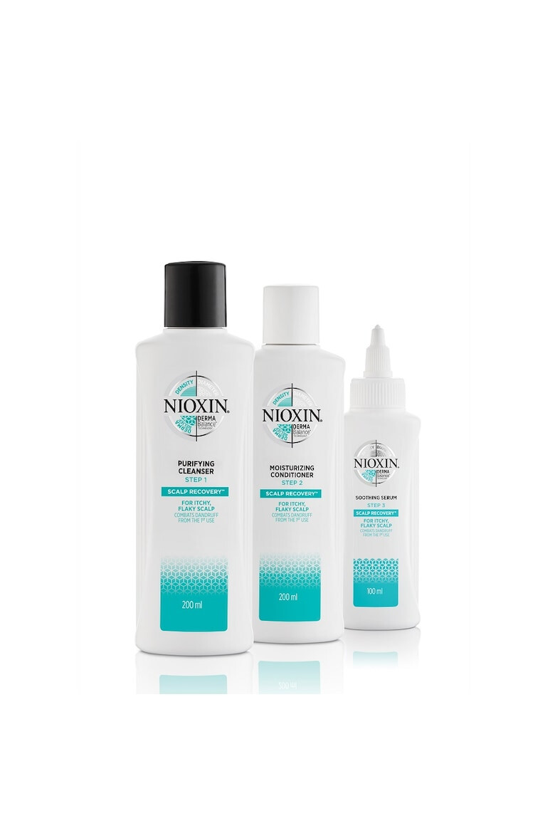 Nioxin Kit produse tratament impotriva matretii si a scalpului iritat Scalp Recovery 200 ml + 200 ml + 100 ml - Pled.ro