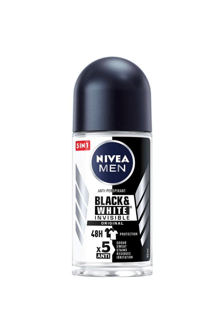 Nivea Antiperspirant Roll-on Men Black&White Invisible Original 50ml - Pled.ro