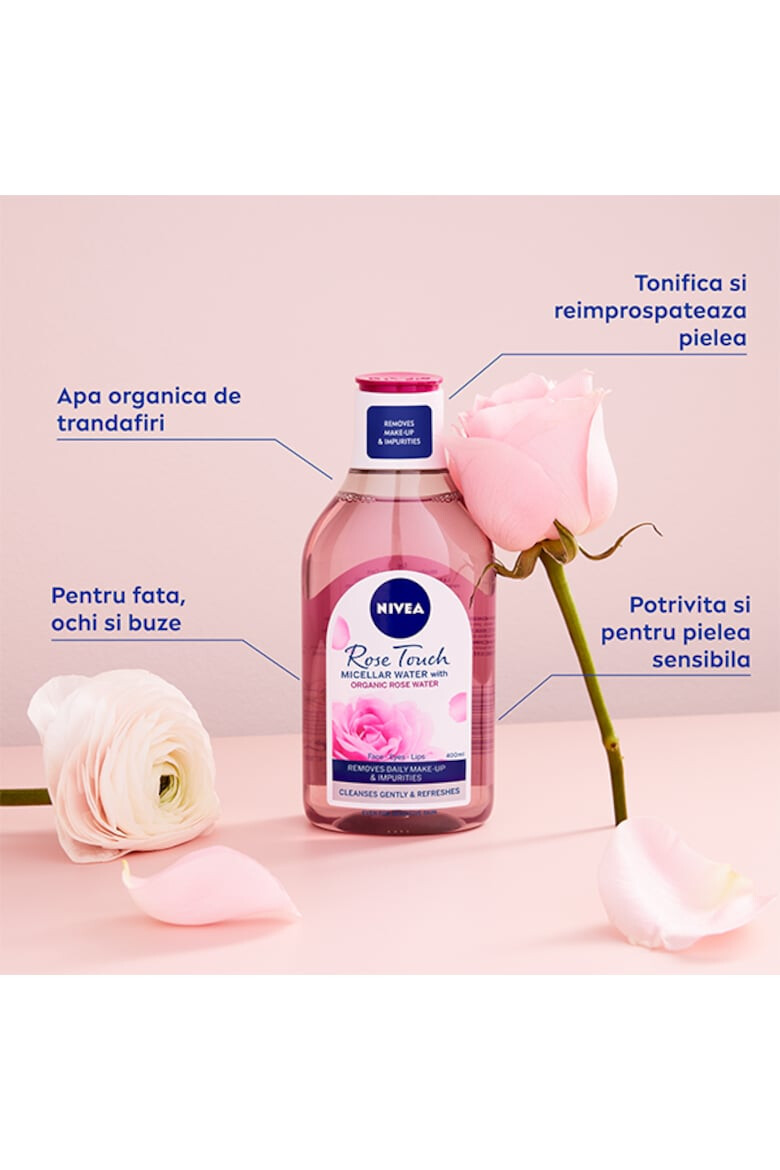 Nivea Apa micelara monofazica Rose Touch cu apa organica de trandafiri 400 ml - Pled.ro