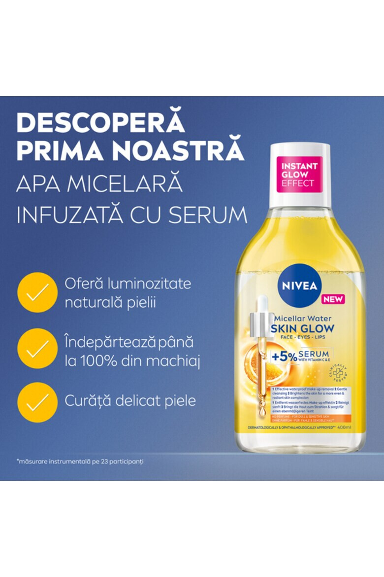 Nivea Apa micelara Skin Glow infuzata cu serum cu efect de iluminare 400 ml - Pled.ro