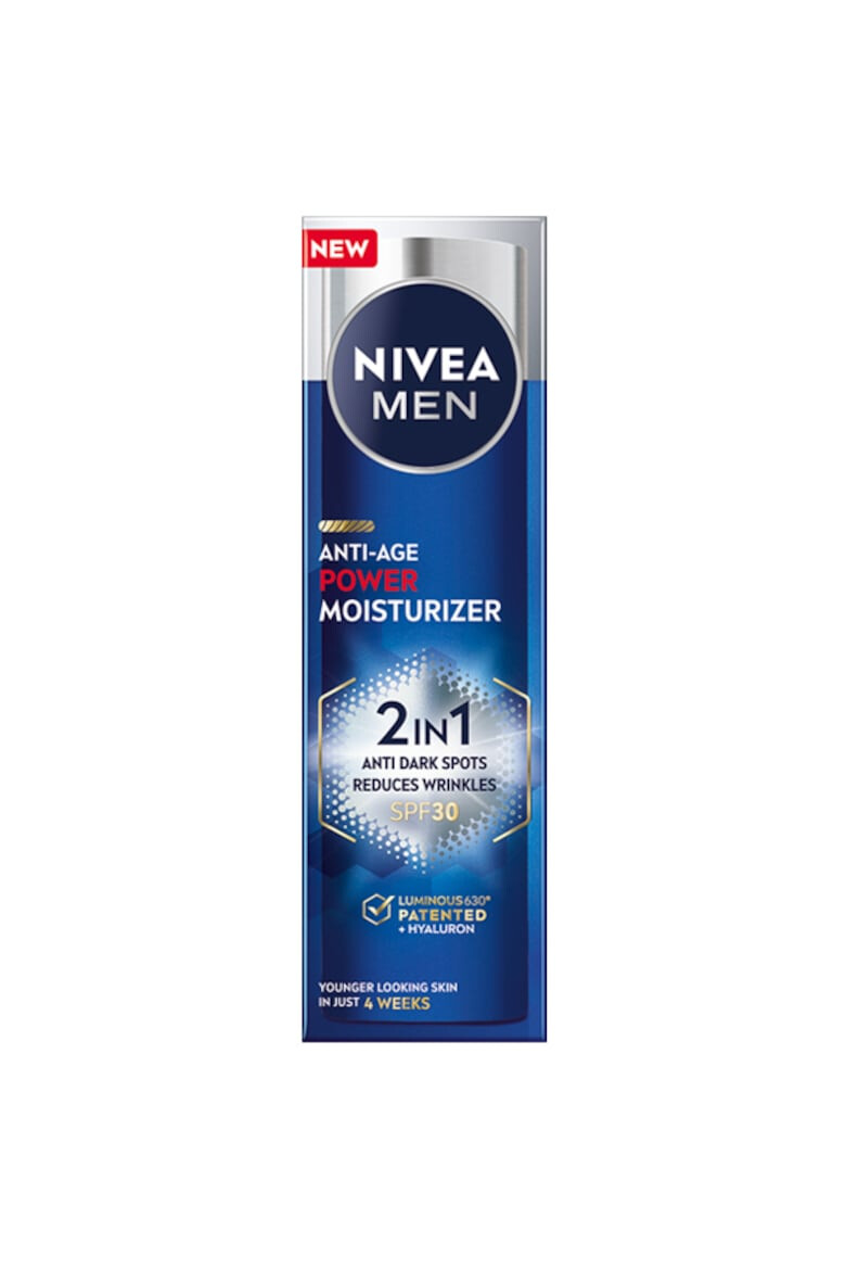 Nivea Men Crema de fata Anti-Age Power 2in1 cu Acid Hialuronic si Luminous630 50 ml - Pled.ro