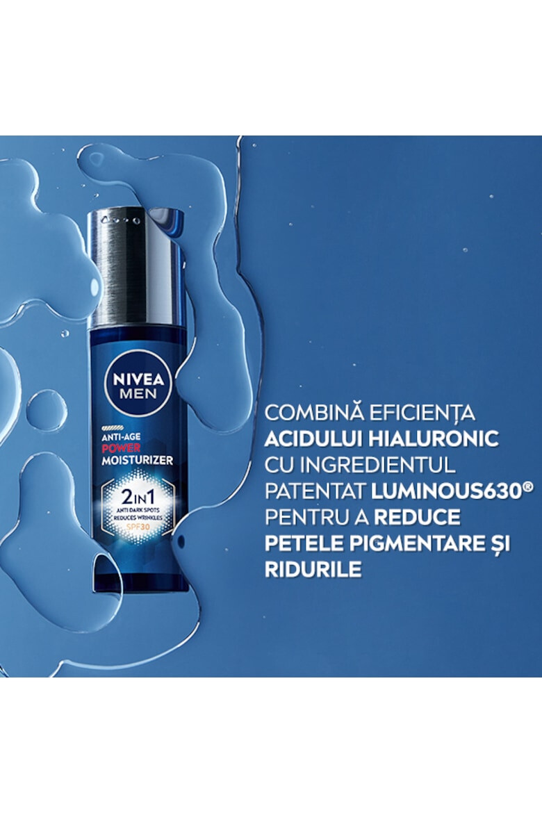 Nivea Men Crema de fata Anti-Age Power 2in1 cu Acid Hialuronic si Luminous630 50 ml - Pled.ro