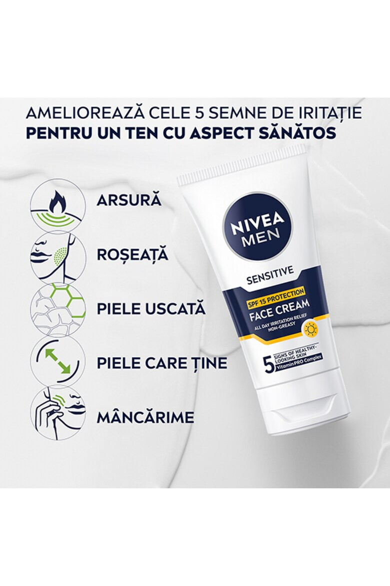 Nivea Crema de fata Sensitive SPF15 75ml - Pled.ro