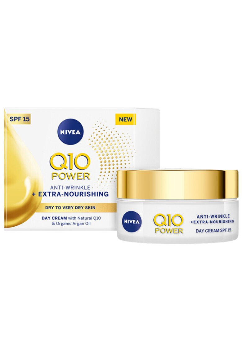 Nivea Crema de zi Q10 Power antirid plus intensiv hidratanta pentru ten uscat SPF 15 50 ml - Pled.ro