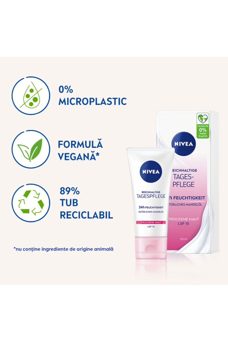 Nivea Crema nutritiva pentru tenul uscat cu SPF 15 50 ml - Pled.ro