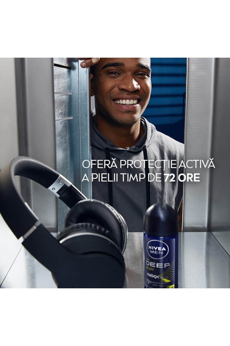 Nivea Men Deodorant roll-on Deep Sport cu formula Maxxtech si actiune 72 ore 50 ml - Pled.ro