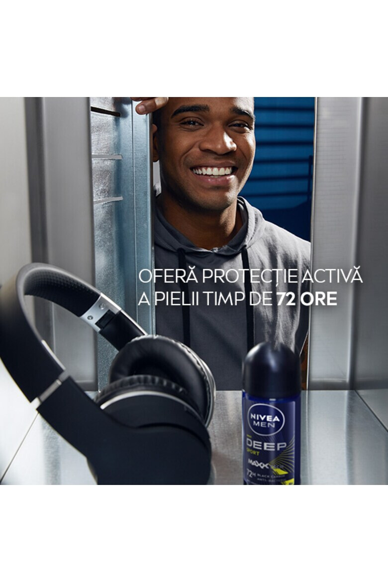 Nivea Deodorant roll-on Men Deep Sport cu formula Maxxtech si actiune 72 ore 50 ml - Pled.ro