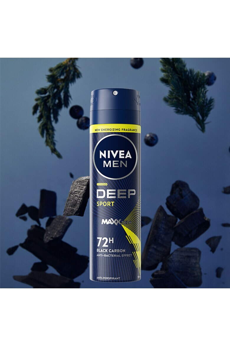 Nivea Men Deodorant spray Deep Sport cu formula Maxxtech si actiune 72 ore 150 ml - Pled.ro