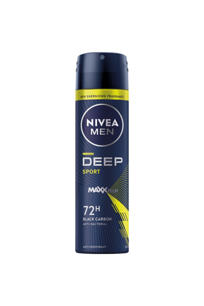 Nivea Men Deodorant spray Deep Sport cu formula Maxxtech si actiune 72 ore 150 ml - Pled.ro