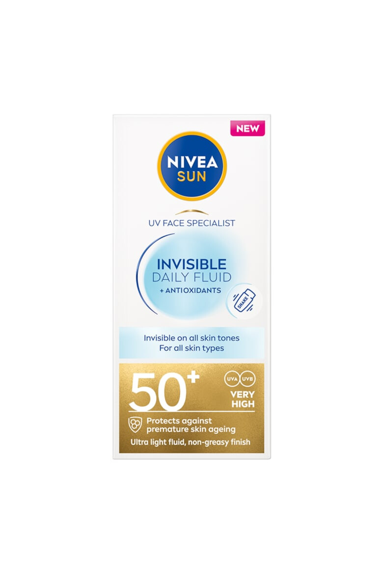 Nivea Fluid pentru ten sun invisible daily fluid cu antioxidanti si FPS50+ 40 ml - Pled.ro