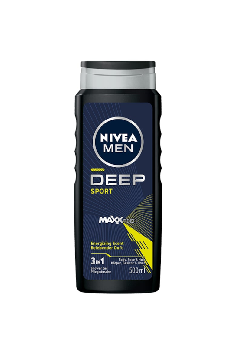 Nivea Gel de dus Men Deep Sport cu formula Maxxtech 500 ml - Pled.ro