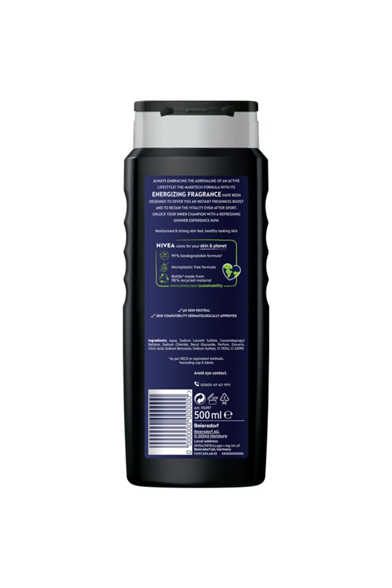 Nivea Men Gel de dus Deep Sport cu formula Maxxtech 500 ml - Pled.ro