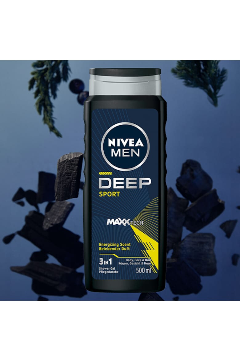 Nivea Gel de dus Men Deep Sport cu formula Maxxtech 500 ml - Pled.ro