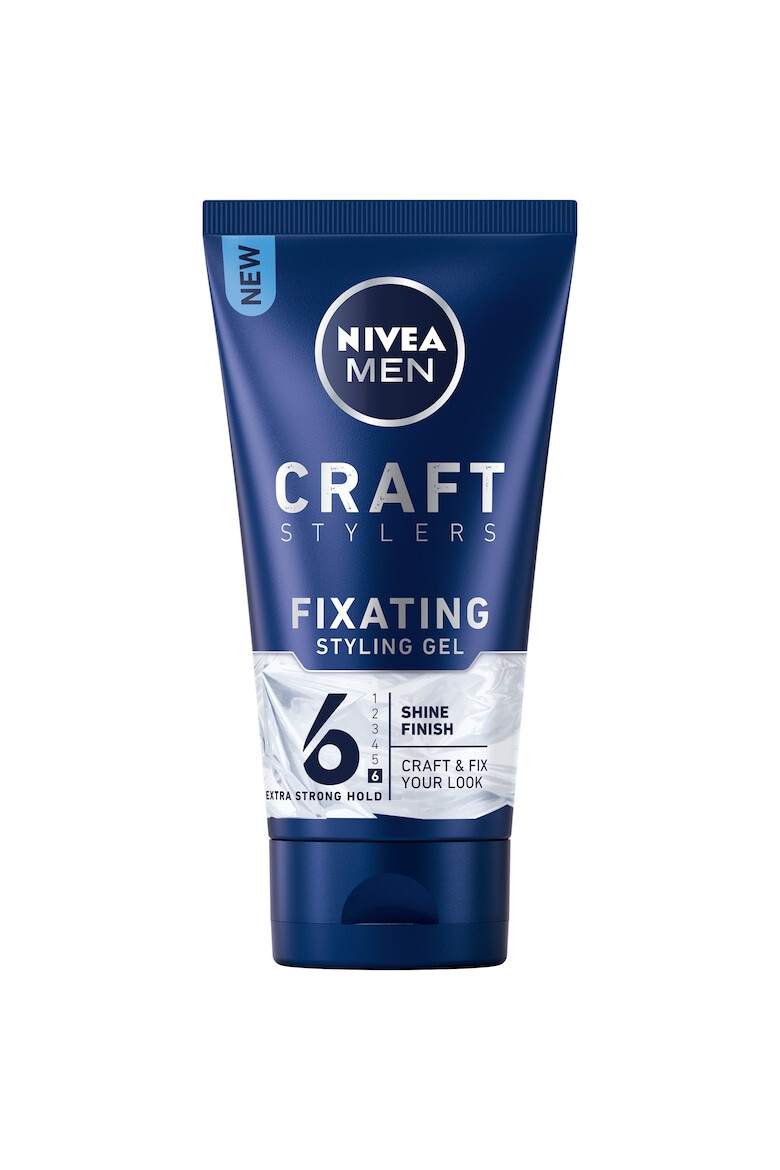 Nivea Gel de par Men Craft Stylers Fixating cu efect stralucitor pentru fixare foarte puternica 200 ml - Pled.ro