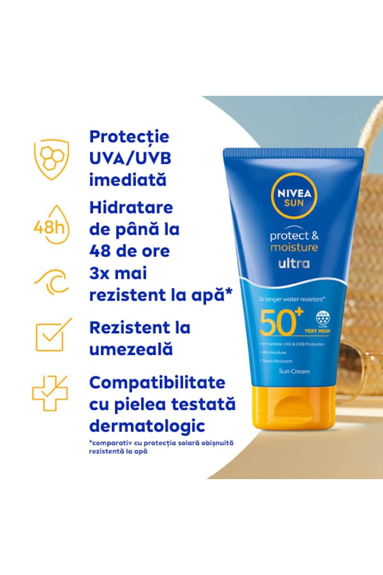 Nivea Lotiune cu protectie solara Sun SPF 50+ Protect & Moist 150ml - Pled.ro