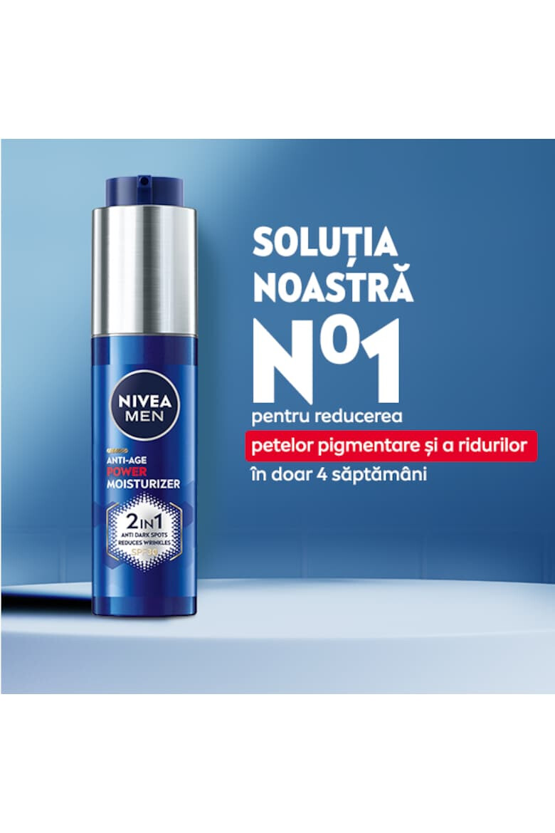 Nivea Men Crema de fata Anti-Age Power 2in1 cu Acid Hialuronic si Luminous630 50 ml - Pled.ro