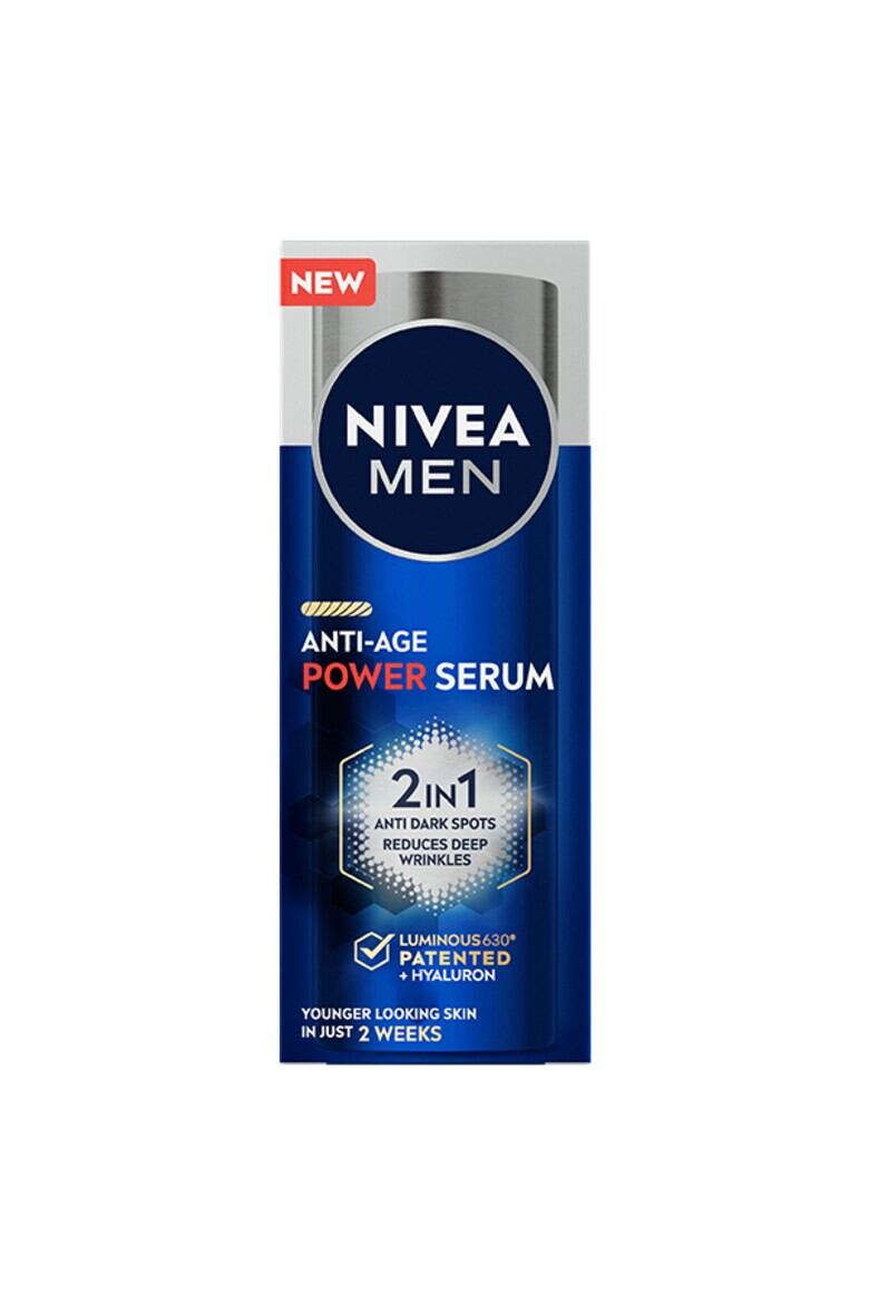 Nivea Men Serum Anti-Age Power 2in1 cu Acid Hialuronic si Luminous 630 30 ml - Pled.ro