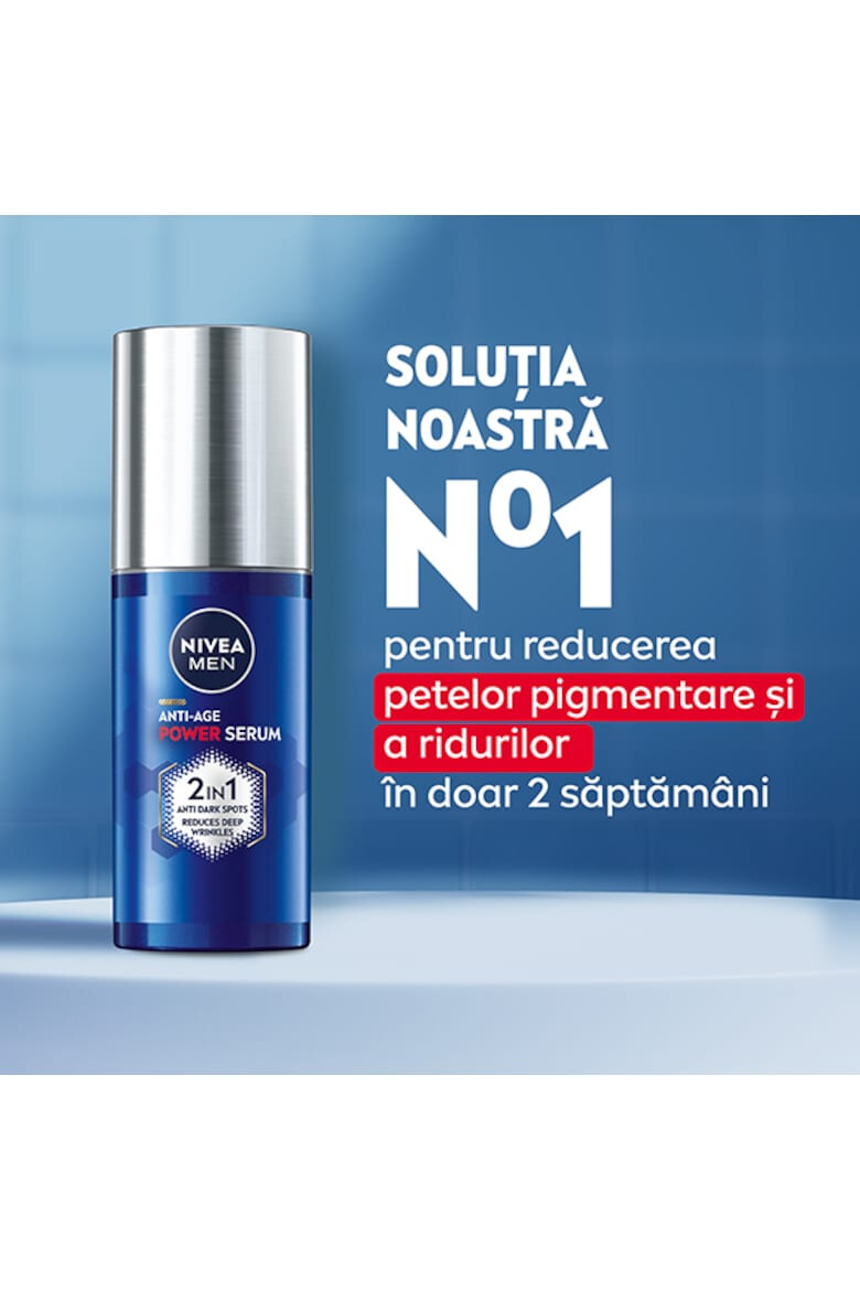 Nivea Men Serum Anti-Age Power 2in1 cu Acid Hialuronic si Luminous 630 30 ml - Pled.ro