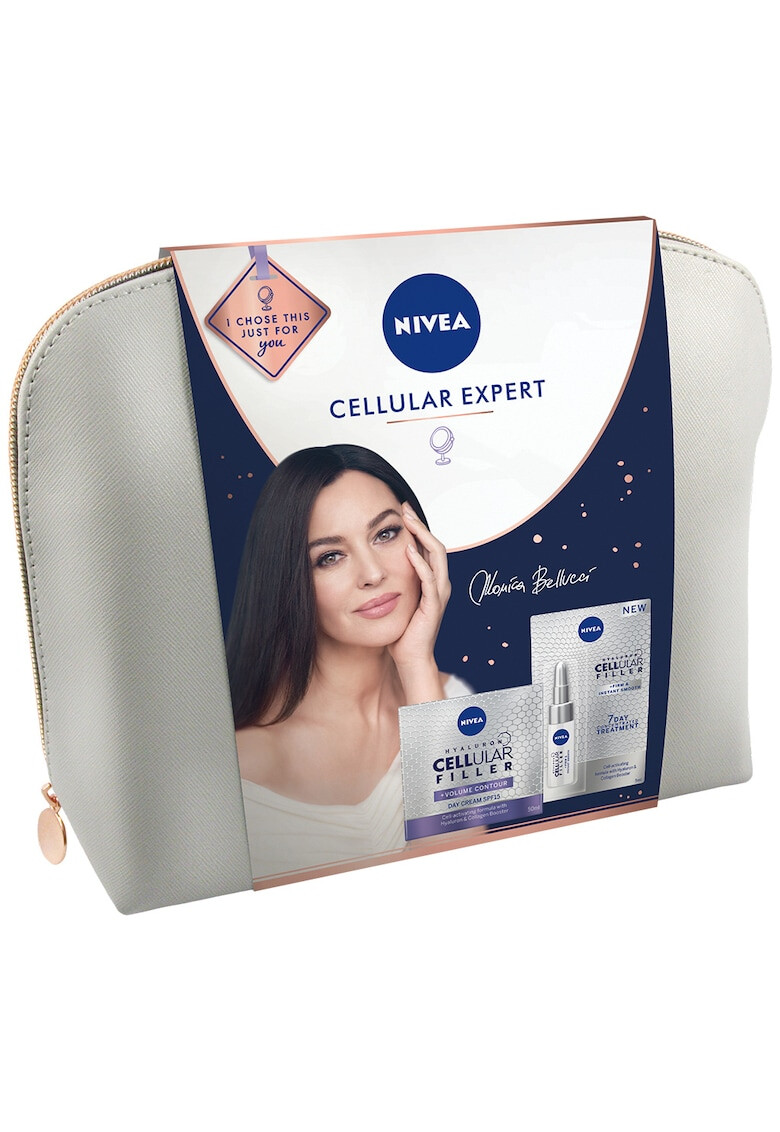 Nivea Set cadou Cellular Bag: Tratament intensiv + Crema de zi Hyaluron Filler - Pled.ro