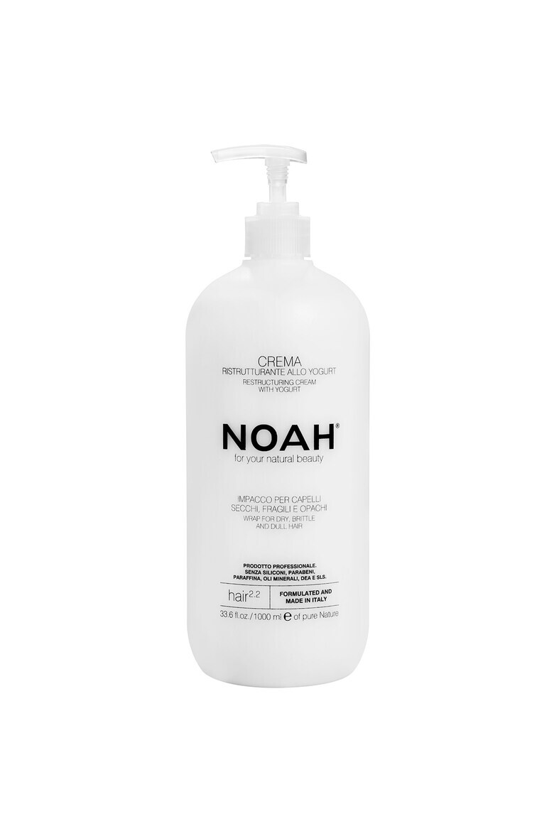 NOAH Balsam crema restructurant cu iaurt pentru par uscat fragil si lipsit de stralucire (2.2) 1000 ml - Pled.ro