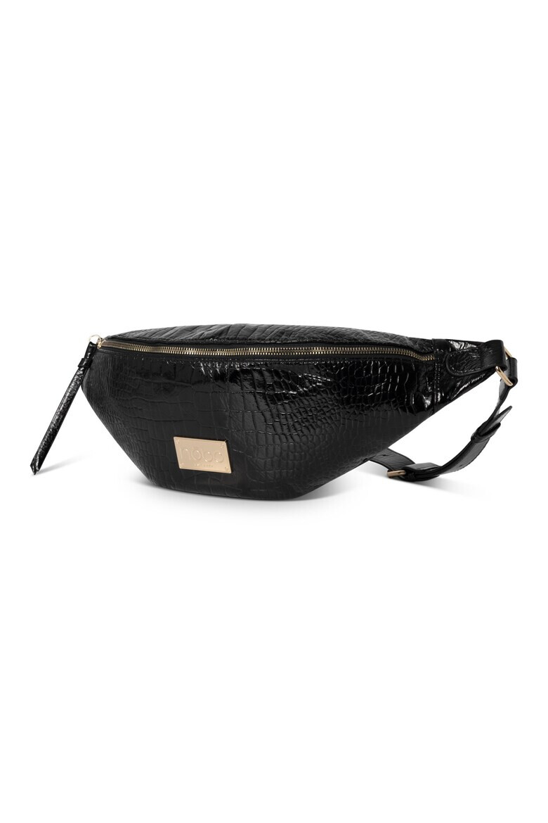 Nobo Geanta de dama IRIS 100% PU Captuseala 100% poliester mica (nu se potriveste A5) 14x43x10 cm Lungime bretele 93 cm compartimente: 1 buzunare: 1 moale inchidere cu fermoar 0 29 kg culoare metal auriu Negru - Pled.ro