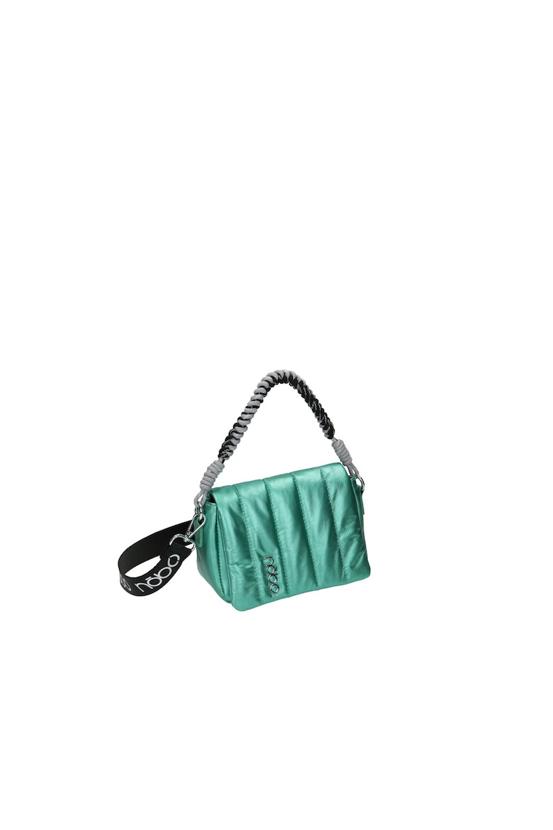 Nobo Geanta messenger Piele ecologica 14 x 20 x 10 cm Verde - Pled.ro