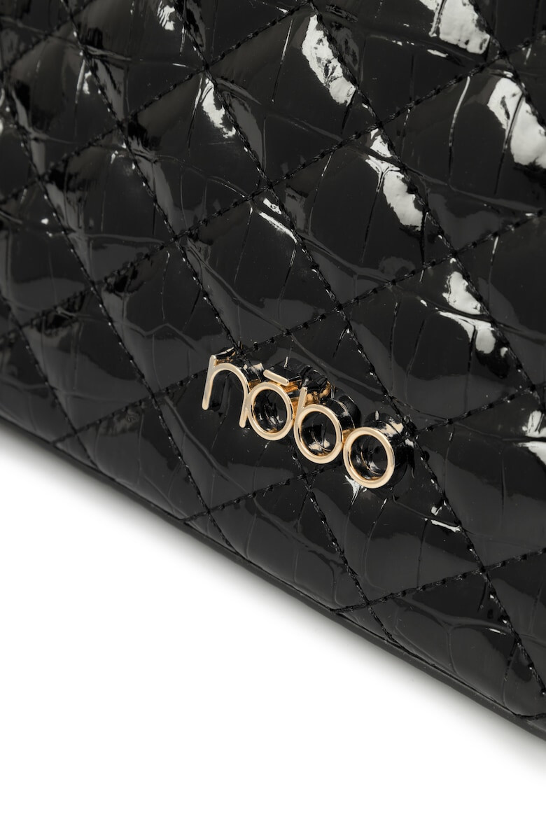 Nobo Geanta Shopper Nbag-R1541-C020 Matlasat Croco Negru - Pled.ro