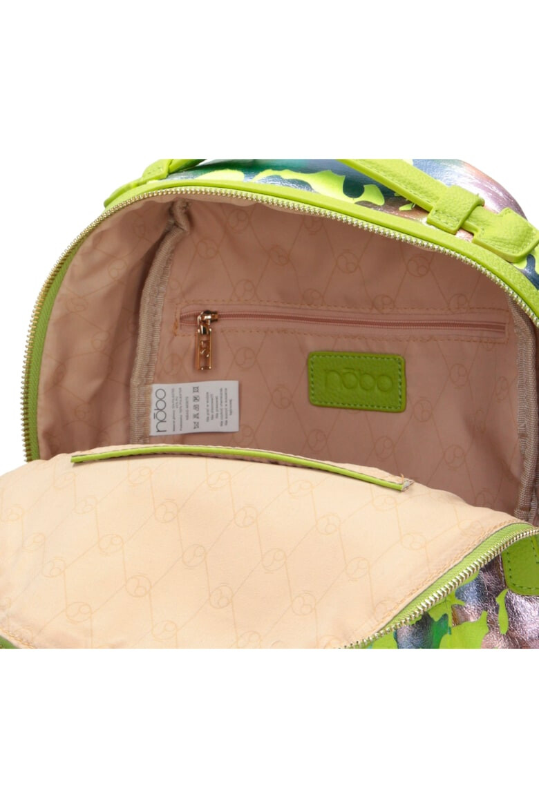 Nobo Rucsac Orchid Piele ecologica 25X28X10 cm Verde Moro - Pled.ro