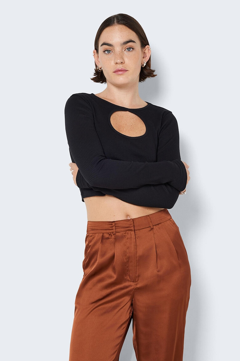 Noisy May Bluza crop cu decupaj frontal - Pled.ro