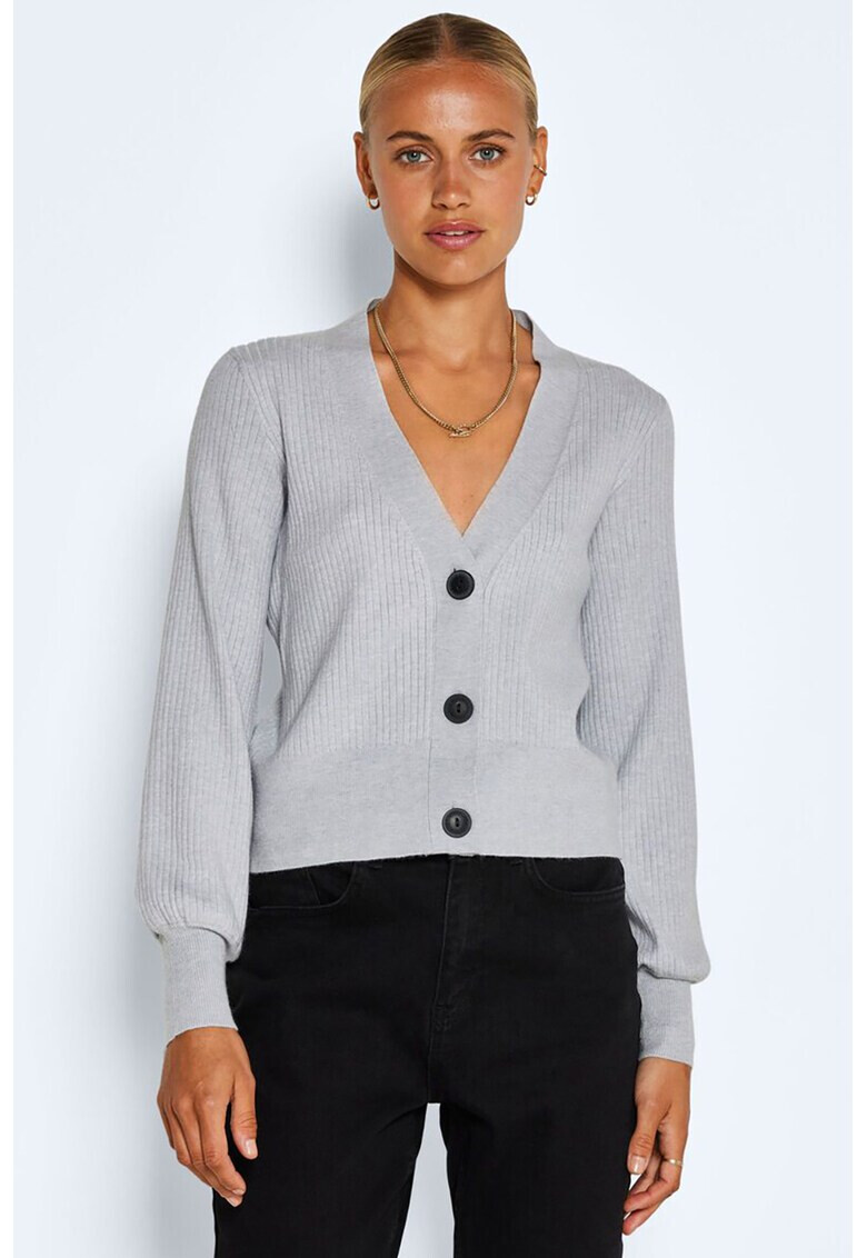 Noisy May Cardigan din tricot cu decolteu in V - Pled.ro