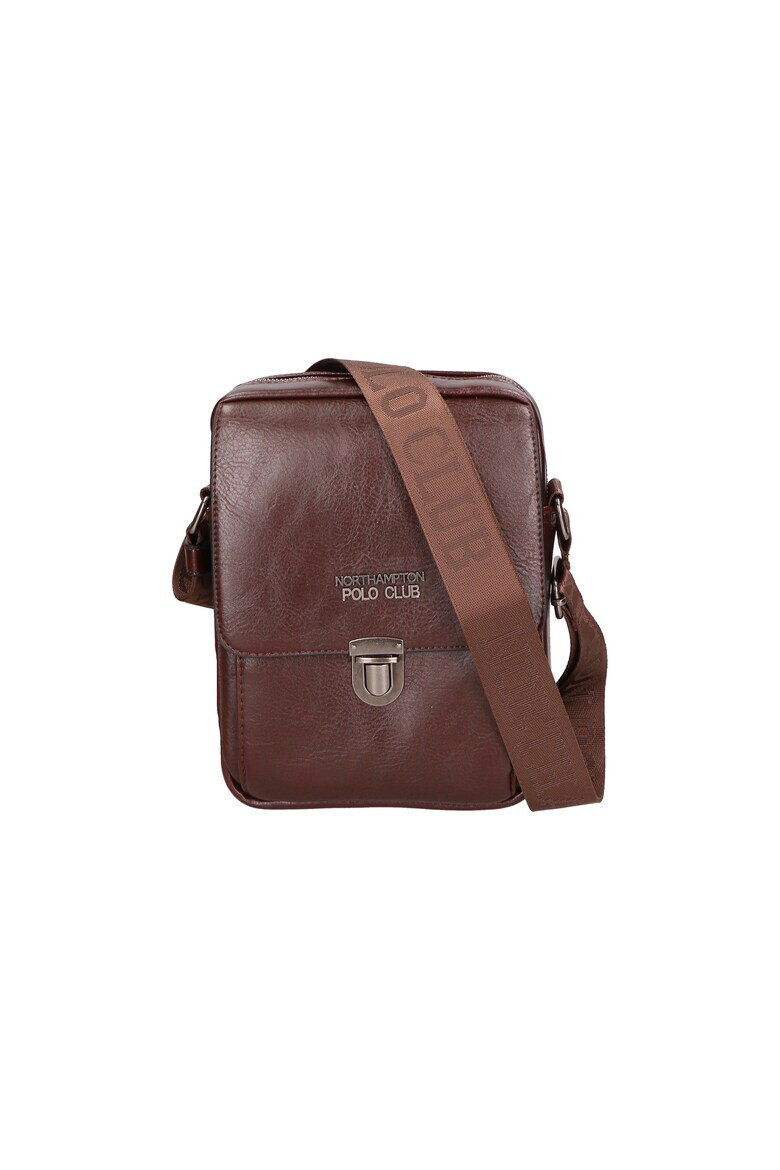 Northampton Polo Club Geanta crossbody de piele ecologica cu buzunar frontal - Pled.ro