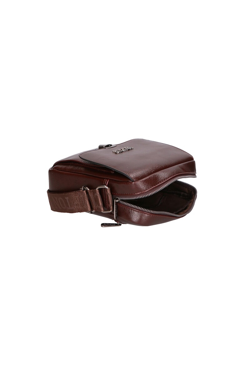 Northampton Polo Club Geanta crossbody de piele ecologica cu buzunar frontal - Pled.ro